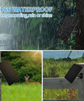 Trail Camera Solar Power Kit With Built In 5000mAh Battery IP66 Waterproof Portable Charger mounted in outdoor environment