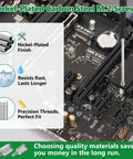 Thirty Piece M2 SSD Screws And NVMe Standoff Kit Delivers A Hella Secure Mount For Desktop Or Laptop Builds With Zero Sweat Just Snap It In For A Straight Up Perfect Setup Every Time You Upgrade Your Rig with nickel-plated carbon steel screws.