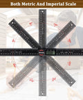 Handy Angle Finder Protractor With 7 Inch Ruler For Woodworking Carpentry And Construction DIY Friendly Readout on display