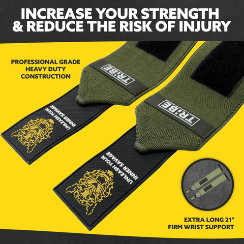 Heavy Duty Wrist Wraps And Lifting Straps For Weightlifting Men High Grip Gym Wrist Support For Bench Press And Deadlift Anti Slip