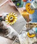 4 Inch Turbo Diamond Grinding Cup Wheel With 12 Segments For Concrete Tile Marble And Rock used on angle grinders