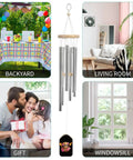 Mask Inspired Hawaiian Flowers Wind Chimes With Six Tuned Aluminum Tubes For Outdoor Decor Garden Patio Balcony Good Vibe Weatherproof Aluminum Build With Wooden Tags And Sturdy Hangers in various settings