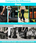 Comparison between foldable wagon cart with convenient features and less efficient options