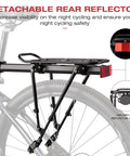 Rear Bike Rack For Touring And Everyday Rides Universal Seat Post Mount Cargo Carrier with Detachable Reflector