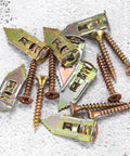 Heavy Duty Self Tapping Expansion Screw Kit With Zinc Drywall Anchors For Wall Mounts, 30 40 60 Piece Sets, Rust Proof Zinc Coating, Easy Install, Holds Steady In Drywall And Plaster, Perfect For Cabinets And Shelves. Zinc drywall anchors and screws