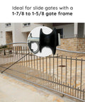 Beefy Nylon Track Wheels For Chain Link Gates Fits One Seven Eighth Inch Gate Frame And One Five Eighth Inch Track Pipe
