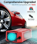 300W Pure Sine Wave Power Inverter For Road Trips, DC To AC 12V Converter with adaptive fan, designed for Tesla use.