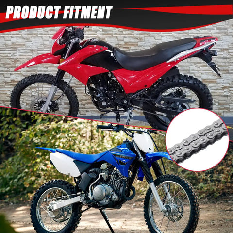 428 Motorcycle Chain With 132 Links And Chain Breaker For TTR125 TTR225 Hawk 250 Boom Vader 125 Apollo RFZ TaoTao Bike Fitment