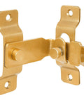 2 Pack 90 Degree Gold Flip Barn Door Lock With Easy Install Privacy Security Latch for Barn Doors and Sliding Doors, front view