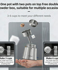 Fully Automatic Mocha Coffee Pot Electric Moka Pot Stainless Steel One Touch Coffee Maker For 3 To 6 Cups 350Ml Espresso Machine