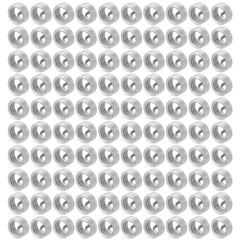 100 Pcs M6 1.0 1D Stainless Steel Threaded Inserts Kit Helical Coil Wire Thread Repair