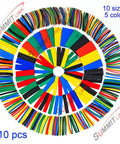 Assorted Heat Shrink Tubing Kit 410 Pieces With Five Colors And Ten Sizes For Wires And RC Hobby Projects Tough Insulation
