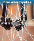 14G Black Bicycle Spokes 289mm Length 304 Stainless Steel 1 Pack For Mountain City And Road Wheels Durable Spokes With 4mm Elbow Head And 12x6mm Nipples