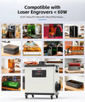 Laser Fume Extractor For Enclosed Laser Engravers And 3D Printers, 200W Motor, 177 CFM Airflow, HEPA Filter, 11 Pre-Filters, 110V shown