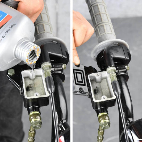 Filling reservoir of Right Hydraulic Brake Master Cylinder For 50cc To 250cc Dirt Bikes ATVs And Scooters Replacement Part