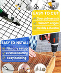Black PVC Vinyl Coated Wire Mesh Hardware Cloth In One Half Inch 36 Inches By 100 Feet 19 Gauge Welded Wire Fencing installation