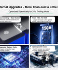 Internal upgrades of Heavy Duty 24V 120Ah LiFePO4 Lithium Battery Group 31 showcasing welding, upgraded cells, and optimized motor use.
