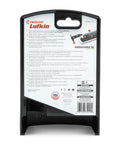 Auto Lock Tape Measure With 25 Foot Reach packaging showing product details and features.
