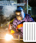 Welder using Six Pack Heavy Duty Screen Door Springs Three Eighths Inch by Six And A Half Inch Zero Point Zero Four Seven Inch Thick Dual Hook Tension Springs for machinery construction.