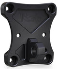 Beefy Rear Radius Rod Plate For UTV Aluminum Tow Hook Plate With D Ring And Soft Shackle Compatibility Fits Maverick X3 900 X Max Heavy Duty CNC Machined 7075 Aluminum Black 1Pc, black CNC-machined plate with tow hook