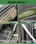 Close-up of Heavy Duty Canvas Slide Chute details showing braided strap, edge routing, multiple stitching, and edge rope