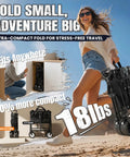 330Lbs Collapsible Folding Wagon With All Terrain Wide Wheels Front One Touch Brakes Heavy Duty Beach Wagon Cart shown folded