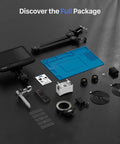 HDMI Soldering Microscope With Flexible Arm, 3 Lens Magnification, 360 Degree Base Rotation, 135 Degree Horizontal Extension, 180 Degree Vertical Movement, Foldable Design, Dope Lighting For Precise Electronics Work And Repairs, full package