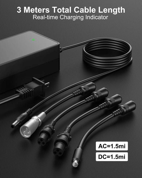 Universal 42V 2A Electric Scooter Charger For 36V Batteries That Plays Nice With Segway Razor Gotrax Hiboy Iscooter Jetson Caroma Navic Werhy Roinside Volpam Gyroor And More