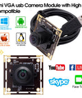 16MP Wide Angle USB Camera Module With 180 Degree Fisheye Lens For Linux Windows Android Mac, Ultra HD 3496P Security USB Camera Board, Plug And Play Machine Vision Webcam, UVC Compatible displayed with USB cable and board components