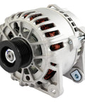 Beefed Up Alternator Compatible With Ford Escape Two Point Oh Liter 2001 Through 2004 And Ford Focus Two Point Oh Liter 2000 Through 2004 OE 8260N 8264N Replacement For Reliable Charging Easy Install Durable Output And Smooth Electrical System Operation, front view