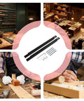 Pro Grade Saw Guide Rail With Adjustable Support Bracket For Rock Solid Alignment And Killer Precision Cuts Perfect For Weekend Warriors And Smooth Routing Projects, showing 800 mm aluminum track and hardware.