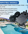 SPORDA CVA-24T valve actuator, angled side view, 24VAC 3-wire, black housing with long attached cable
