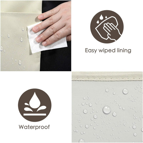 Close-up of waterproof fabric on Rolling Laundry Cart With Wheels 240L 3 Section Hamper, showing easy wipe cleaning and water resistance.