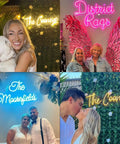 Collage of Custom Mr And Mrs Neon Sign For Wedding And Engagement LED Lights Lighted Display Perfect Valentines Day Decor For Home Party And Photo Backdrops Ideal Gift For Couples