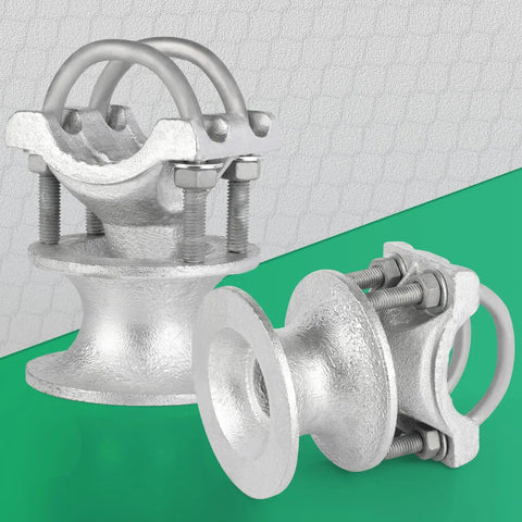 Mini Cantilever Gate Rollers Kit Fits Two And Three Eighths Inch Post And One And Five Eighths Inch Rail Sliding Gate Hardware Set Of Four Gen Two For Chain Link Fences Smooth Operation And Galvanized Steel Durability.