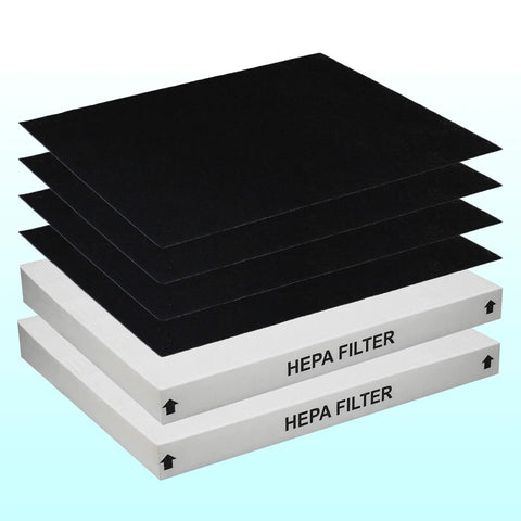 True HEPA Replacement Filter for Coway Airmega AP-1512HH and Airmega 200M Purifiers Easy Install 2 Pack with carbon pre-filters
