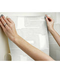 Applying Nikki Chu Zulu Signature Peel And Stick Vinyl Wallpaper Roll For Easy No Mess Install Removable And Repositionable Wall Covering