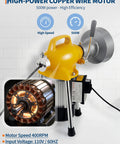 Built Tough Electric Drain Cleaner With Auto Feed Sewer Snake And 500W Motor for cleaning clogs with high-power copper wire motor.