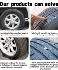 Self Sealing Tire Plug Kit With Two Sizes Rubber Nails And Screwdriver For Cars Motorcycles Trucks And Tractors Pro Vacuum Tire Repair Set solving punctures