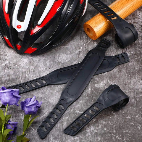 Universal Exercise Bike Pedal Straps Set for Home Gym with helmet and flowers