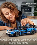 Child assembling Technic McLaren Senna GTR 42123 Racing Collectible Model Car Build Kit for Kids and Teens