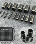 Leather Circle Cutter Set 31 Piece Circle Punch Kit With 1mm To 55mm Holes, showing high carbon steel punches and cutting mat
