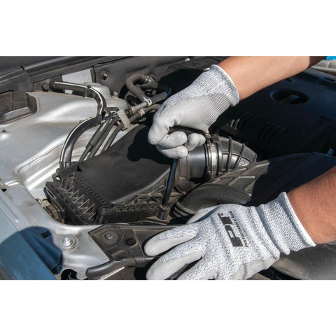Mechanic using 10-Piece Star T-Handle Allen Wrench Set With Long Arm Hex Keys Built Tough For Any Job Durable Carbon Steel Black Oxide Finish