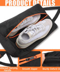 Smell Proof Shoe Bag For Travel And Gym Odor Blocking Waterproof Golf Kicks Bag with sneakers, zipper, and handle