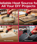 EC-MINI Pro Grade Heat Gun for Crafts and DIY Projects with Shrink Wrap and Reflector Attachment used in various projects