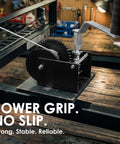 Heavy Duty Worm Gear Winch With Five-Eighth Inch Hex Drive For Drill Powered Lifting And Manual Use, 2000 Lb Capacity