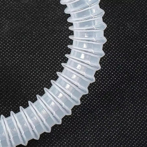 Heavy Duty Manual Oil Transfer Pump Siphon Hose For Liquids No Mess Spills Food Grade Plastic Hand Fuel Extractor For Diesel Water Gasoline Chemicals Wine Edible Liquids And More Corrosion Resistant And Easy To Use, 23in PE hose close-up