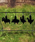 Four Unique Animal Silhouette Targets With Auto Reset Spinning Design For Nonstop Shooting Practice In.177 And.20 Caliber