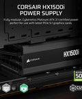 Beefy Fully Modular 1500W Power Supply With Ultra Quiet Operation, ATX 3.1 Certified, PCIe 5.1 Ready, installed in case