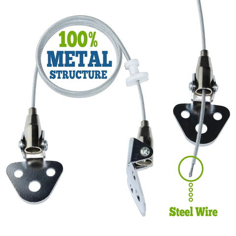 Heavy Duty TV Safety Straps Two Pack Anti Tip Straps With Sturdy Hardware Included, steel metal structure closeup